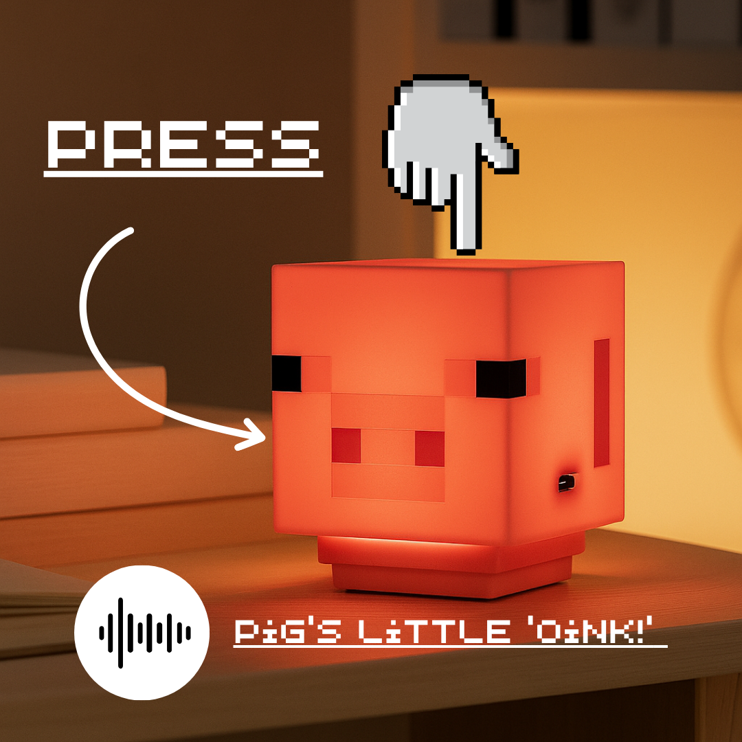 Pixel Pig Lamp