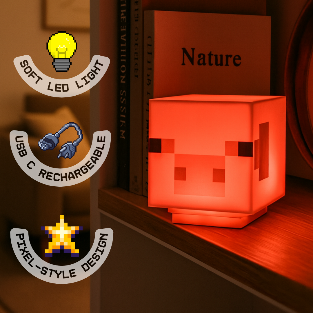 Pixel Pig Lamp
